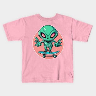 alien skaters Kids T-Shirt